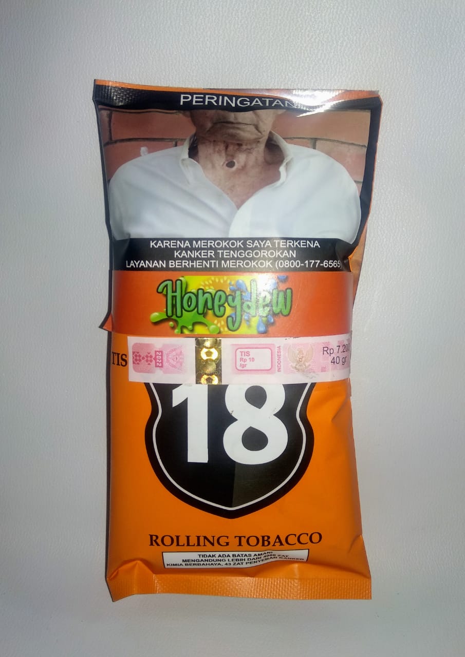 Tembakau 18 Honeydew 40 G Tembakau Linting Aroma Melon Javan