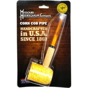 Legend Corn Cob Pipe Cangklong Missouri Meerschaum - Ujung Hisap Lurus
