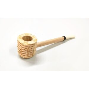 Pipa Cangklong Short Stop Corn Cob Pipe - Ivory