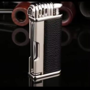 Leather Pipe Lighter with Tamper Korek Api Pipa Cangklong Dengan Tamper