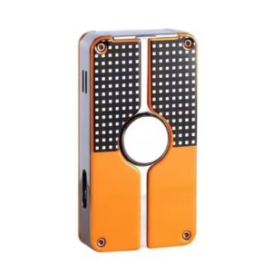 COB 001 Yellow Black Triple Torch Lighter Gift Box Korek Cerutu