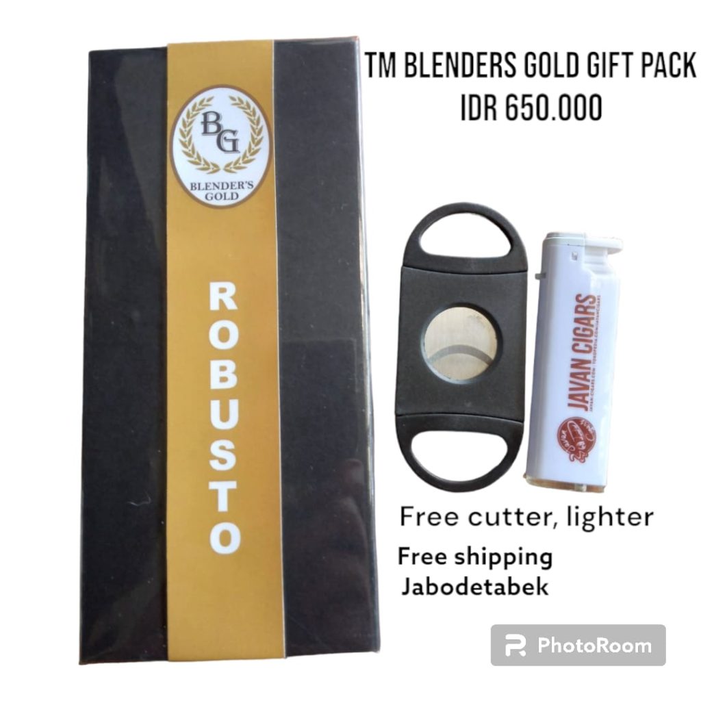 TM Blenders Gold Gift Pack Free Cutter & Lighter Javan Cigars