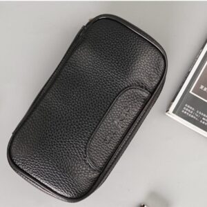 Black Pipe Bag (2 Pipes) with Pouch Tas Pipa Cangklong