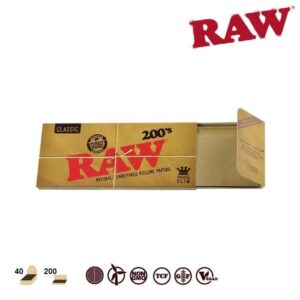 Papir Raw Classic King Size Slim 200 s / Pcs