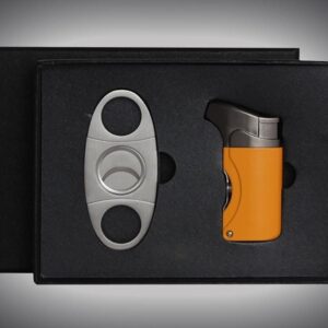 Gift Set Yellow (Stainless Cutter + Torch Lighter)