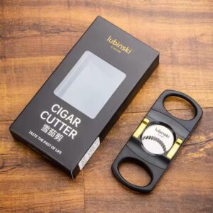 Lubinski Black Gold Cigar Cutter Gift Box Pemotong Cerutu