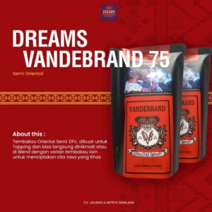 Tembakau Linting Dreams Vandebrand 75 Shag Tobacco (Pouch isi 75 gram)
