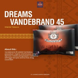 Tembakau Linting Dreams Vandebrand 45 Shag Tobacco (Pouch isi 45 gram)