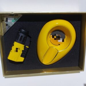 Yellow Gift Set (Ashtray + Torch Lighter) Set Asbak dan Korek Api