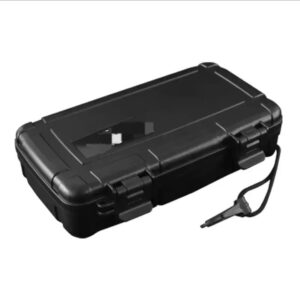 Black ABS Portable Travel Case with Humidifier (5CT)