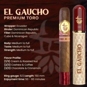 El Gaucho Premium Toro Merah (Single Tube) Cerutu Indonesia Premium
