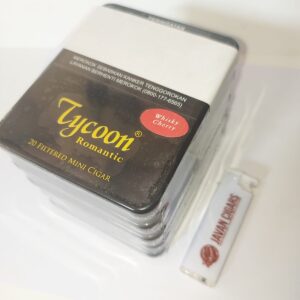 Bundling 5 Tin Tycoon Mini Cigarillos Whisky Cherry (5 tin x isi 20 batang)