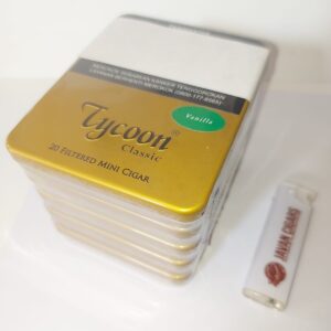 Bundling 5 Tin Tycoon Mini Cigarillos Vanilla (5 tin x isi 20 batang)