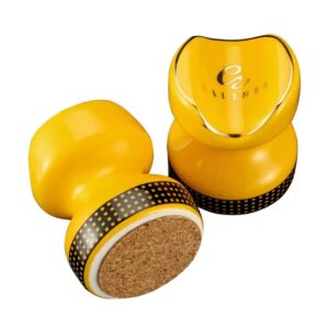Galiner Yellow Ceramic Cigar Holder Stand Dudukan Cerutu