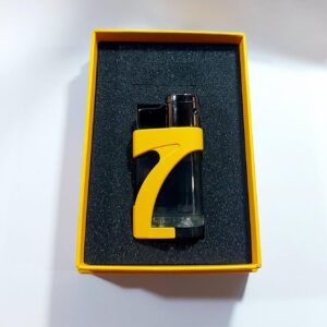 Yellow Black Double Torch Lighter (Gift Box) Korek Api Cerutu