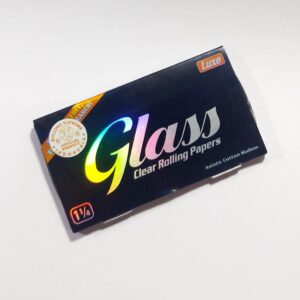 Papir Luxe Glass 1 1/4 Clear Rolling Paper Asiatic Cotton Mallow - Kertas Linting Rokok