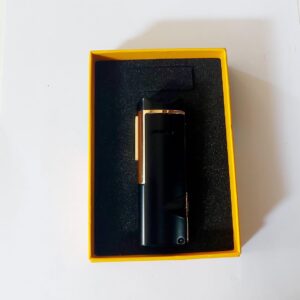 COB 185 Black Triple Torch Lighter with Puncher (Gift Box) Korek Api Cerutu