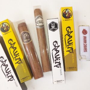 Cerutu Union Folks Sampler (2 pcs Gravity Original. 2 pcs Gravity Shade. 1 pcs Tambolaka. 1 pcs Java) Free Cutter