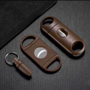 Set 3 In 1 Brown (Cigar Puncher, V Cutter, Cutter Reguler)