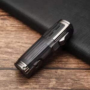Honest Black Triple Torch Lighter with Puncher (BCZ466) - Korek Api Cerutu Gift Box