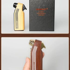 Honest Pipe Lighter with Tamper (BCZ774) = Korek Api Pipa Cangklong Gift Box (Pilih Warna Light Brown/Maroon)