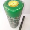 Green Pattern Travel Tube Jar with Hygrometer