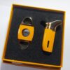 Gift Set Yellow HB422/J398 (Torch Lighter + Cutter) Gift Box