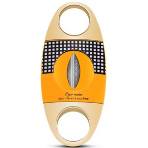 Cigarloong Checkered V Cut Cigar Cutter Pemotong Cerutu (Gift Box)